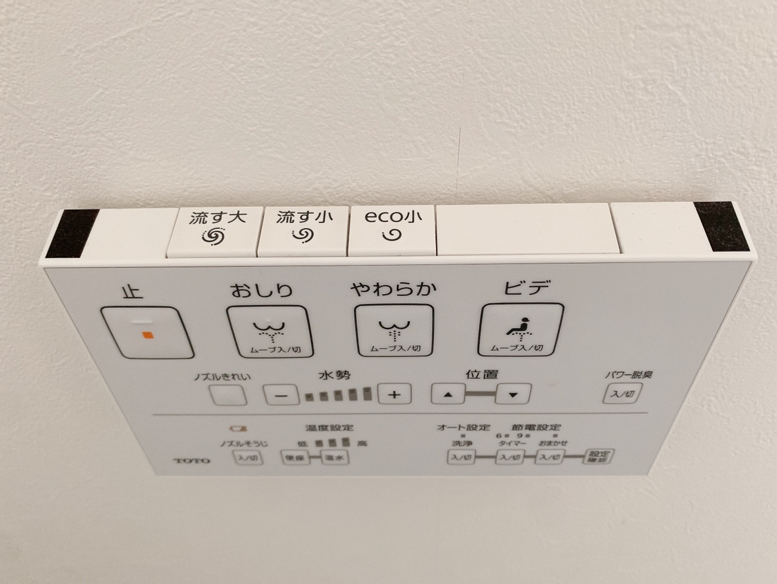 【トイレ洗浄レバー 大と小の使い方】