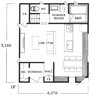 1F　見取り図　イメージ図